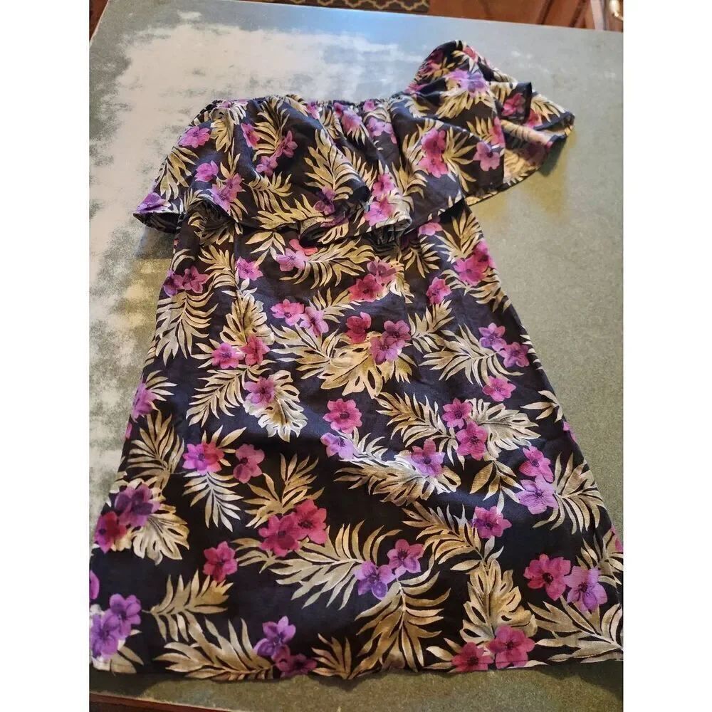 Reformation Nashville Linen Dress - Lanai Tropical sz Small